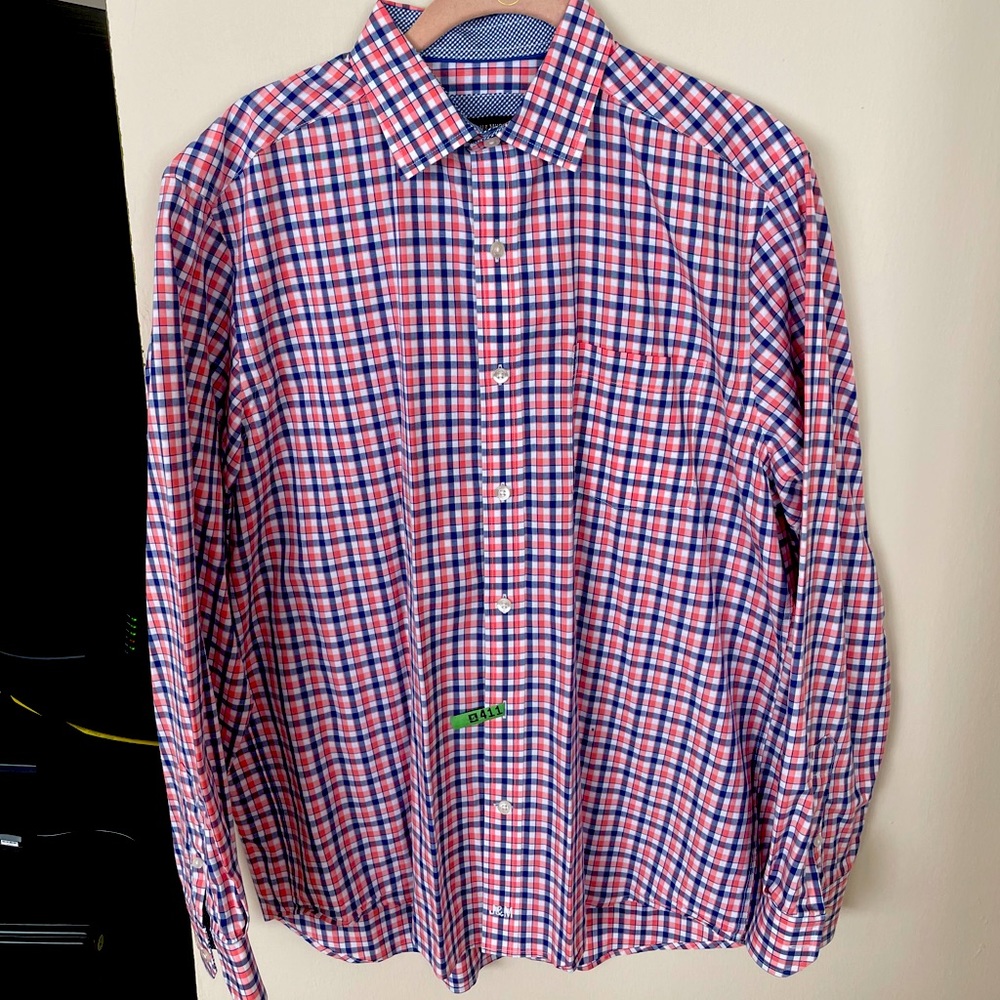 Johnston & Murphy Button Down Designer Shirt - image 2